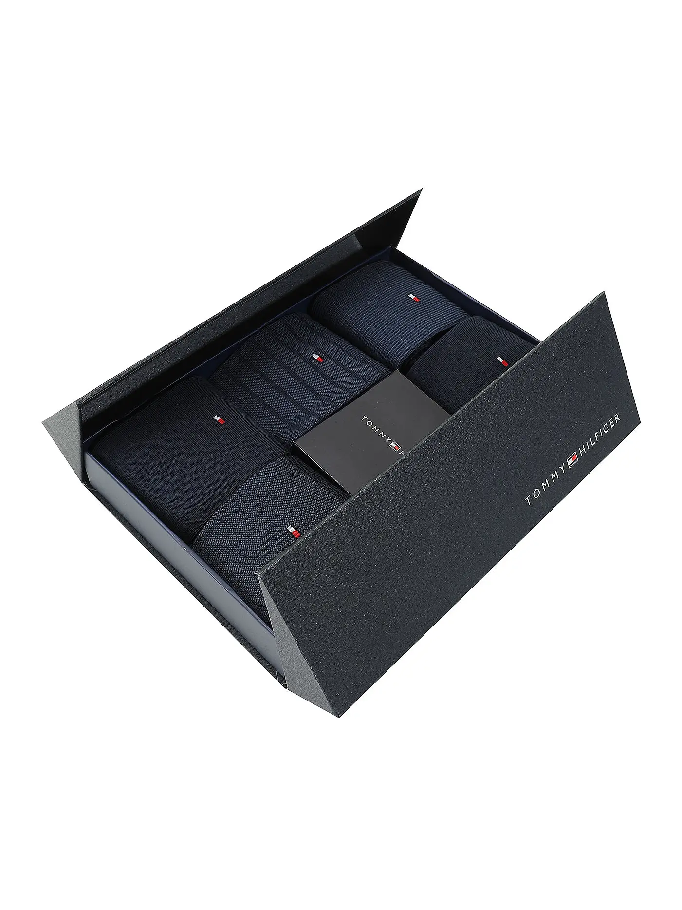 TOMMY HILFIGER | Socken Geschenkbox 5er Pkg black | blau